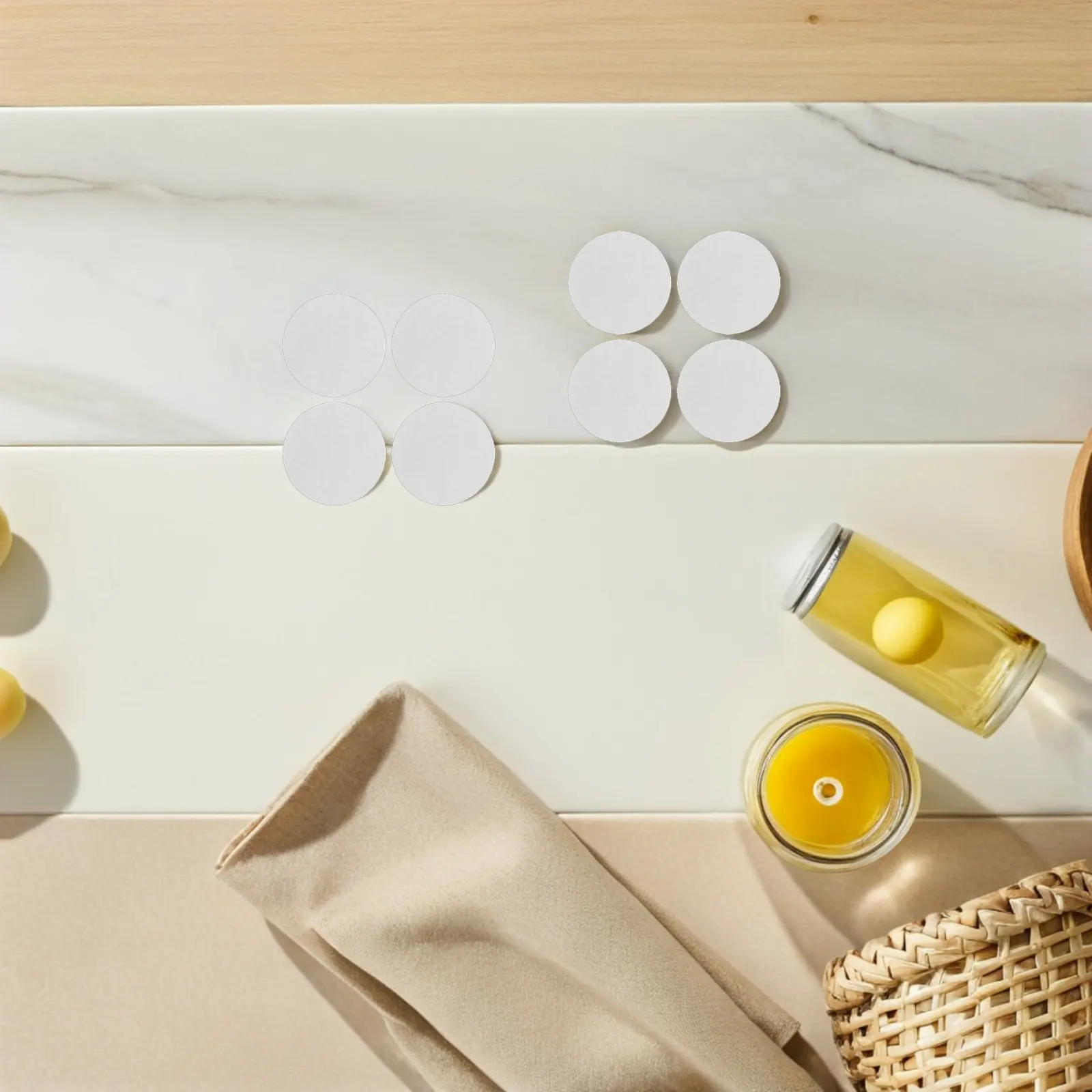 

120Pcs Aroma Cotton Discs for Car Fragrance Diffuser Refill Pads Universal Perfume Pendant Insert Absorbent Pads