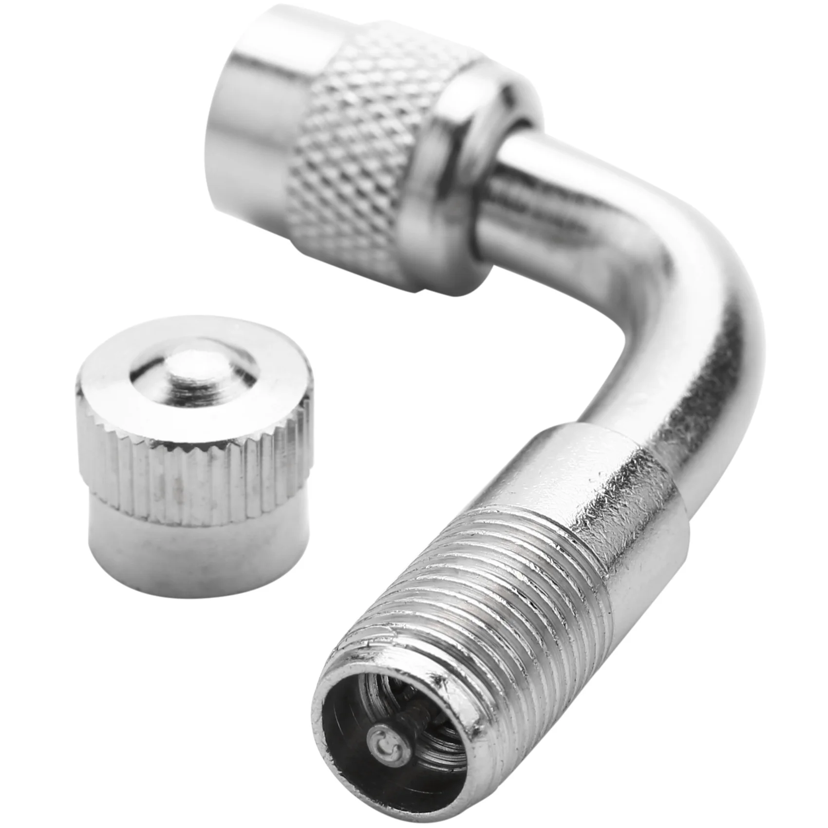 オートバイタイヤバルブエクステンションアダプター、90度角度、車、自転車タイヤバルブチューブ