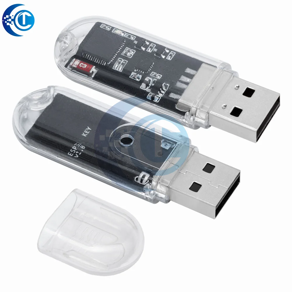 ESP32 Development Board with WIFI & BT Module-USB Dongle Hardware Key Function, 4MB Flash, CH343P,MINI USB Flash Disk Tools