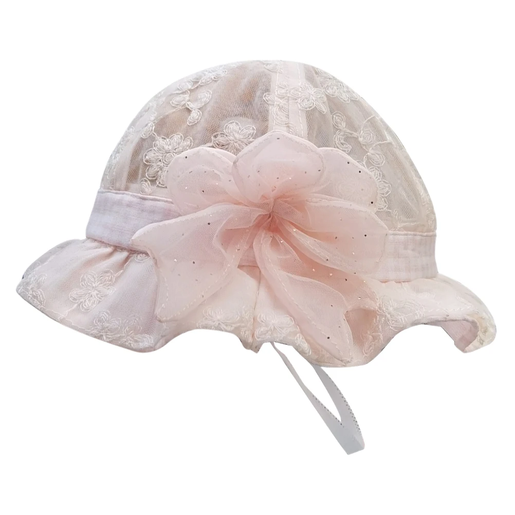 

Summer Thin Sun Hat Baby Girl Toddler Kids Beach Bucket Lace UV Protection Wide Brim Breathable Adjustable Infant Hat
