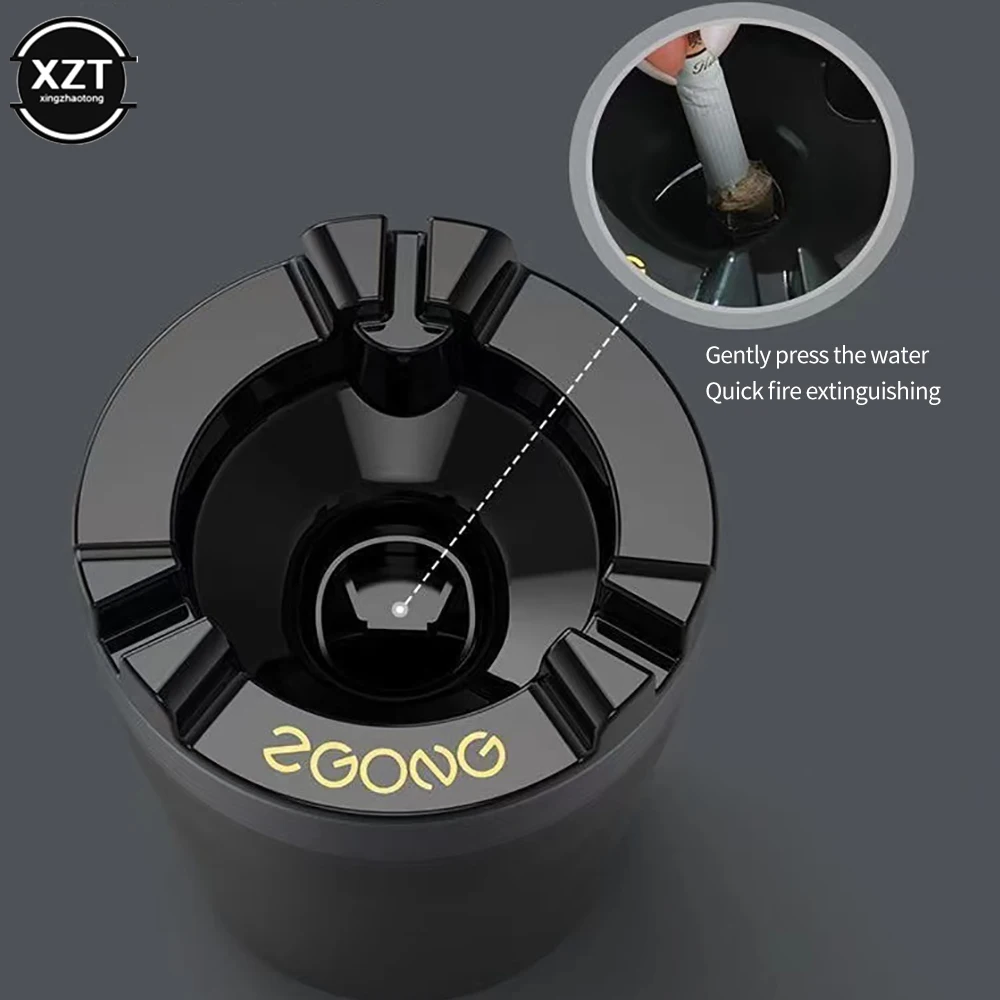 Universal Ashtray with Water Tank with Cover Personality Covered Multi-function Car Home Supplies Cigarette Container Cup