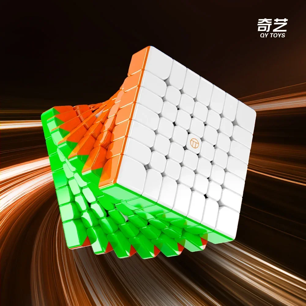 [Picube مخصص] QiYi 7x7 Warrior 7x7x7 Cube 7 طبقات Cubo Magico لعبة ألغاز سحرية بدون ملصقات لـ Cubo Speedcube مطلية بالأشعة فوق البنفسجية
