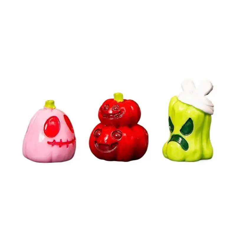 10 قطعة الراتنج الصغيرة هالوين القرع زخرفة المشهد الصغير زخرفة الجنية حديقة مصغرة DIY بها بنفسك الحرفية غرفة زخارف مكتب #5