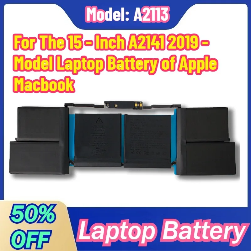 

High - Quality A2113 Battery for The 15 - Inch A2141 2019 - Model Laptop Battery of Apple Macbook