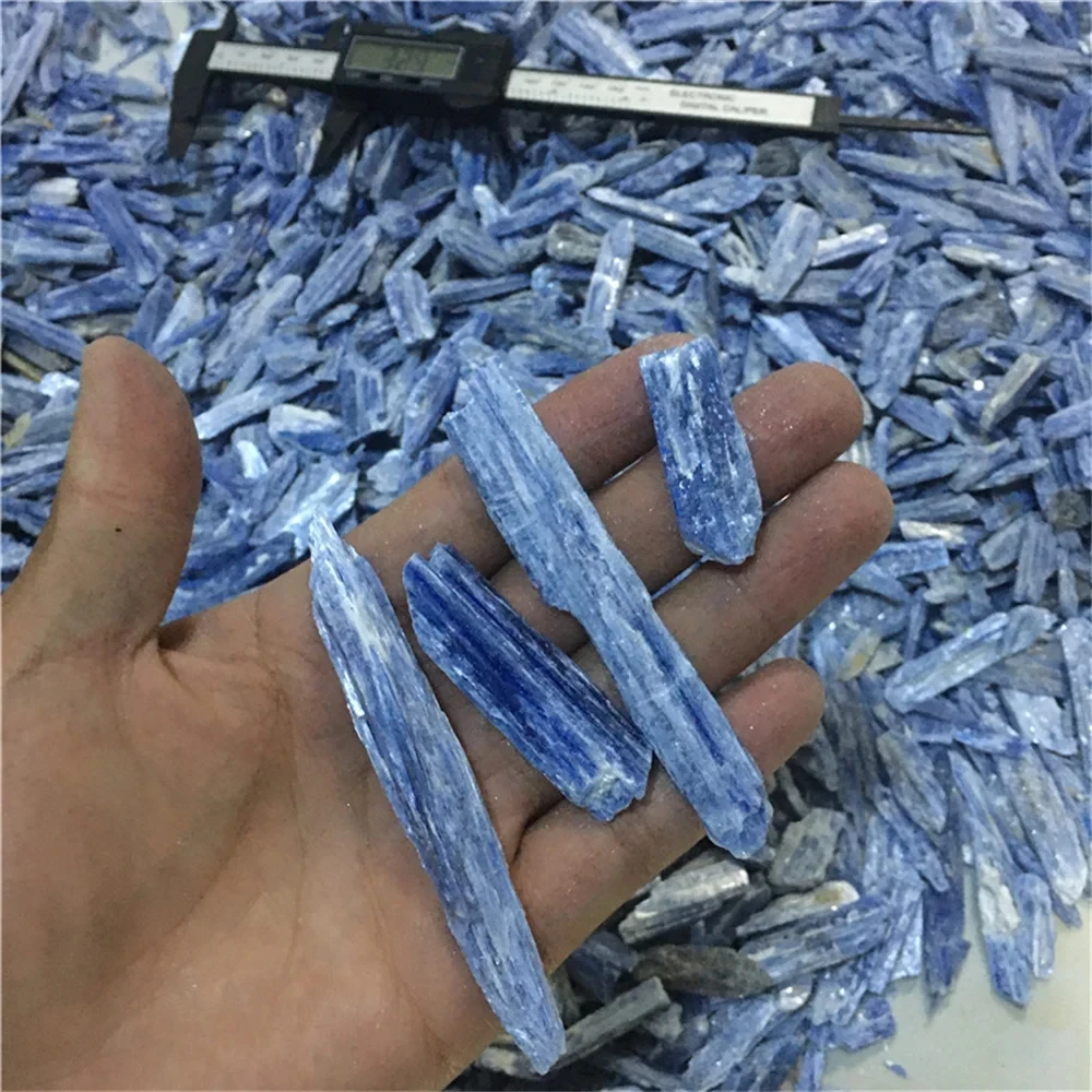 Natural Kyanite Strip Crystal Natural Kyanite Rough Gem Stone Mineral Specimen Witchcraft Reiki Healing Home Decoration DIY Rock