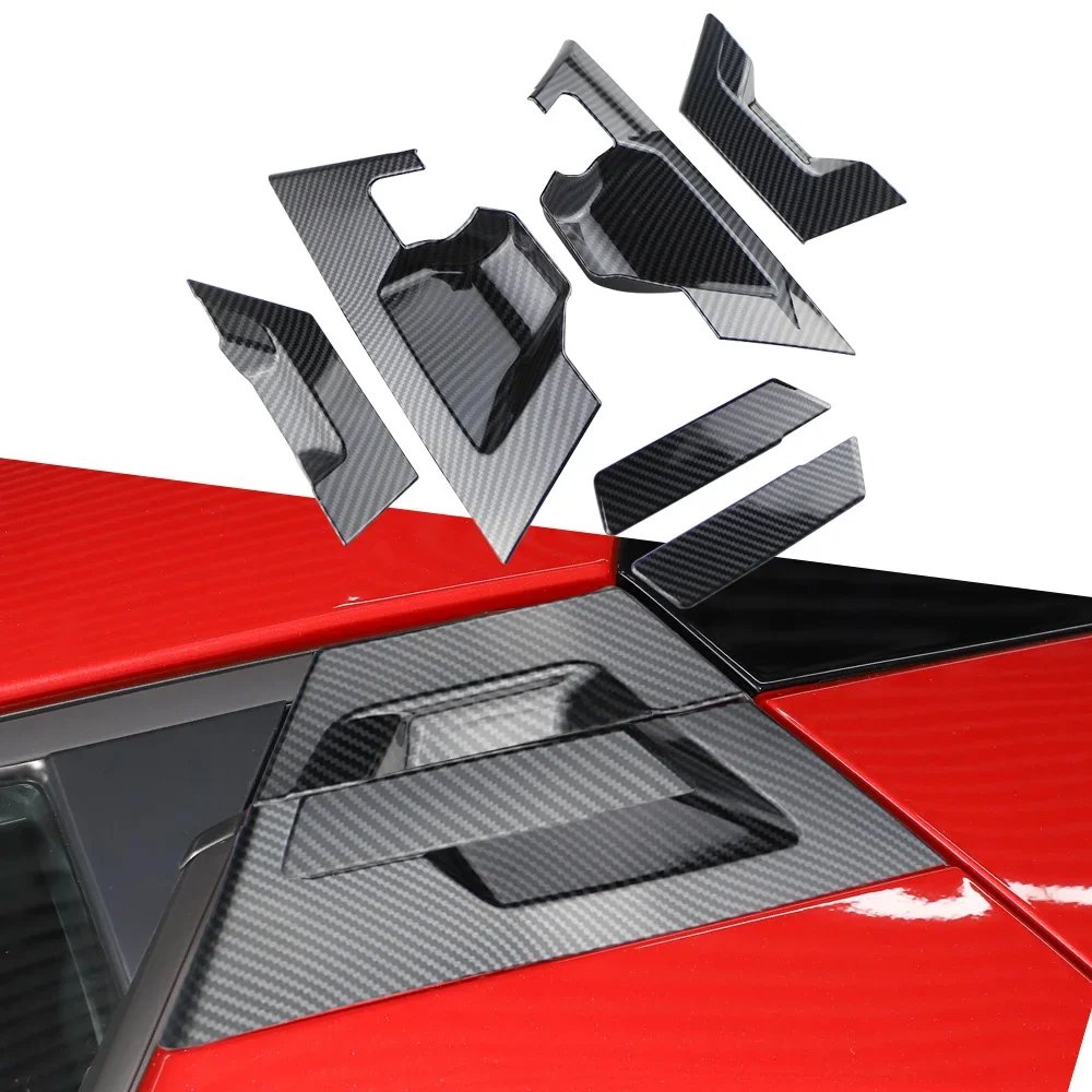 

6 шт./компл. крышка ручки задней двери для Toyota CHR C-HR 2016-2022 ABS задние двери чаша защитная накладка аксессуары