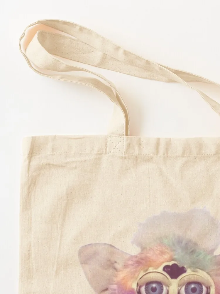 Purple furby stickers Tote Bag Reusable bags custom tote bag tote bag men's Women's handbag