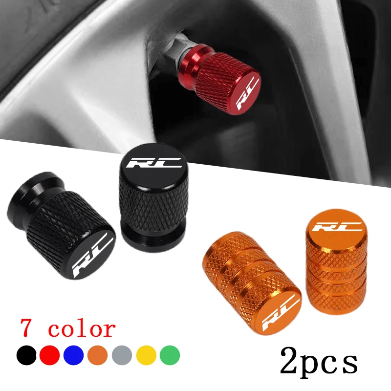 For KTM RC125 RC200 RC390 RC 125 200 390 2014-2026 Accessories 2pcs Motorcycle CNC Aluminum Tire Valve Air Port Stem Cover Caps