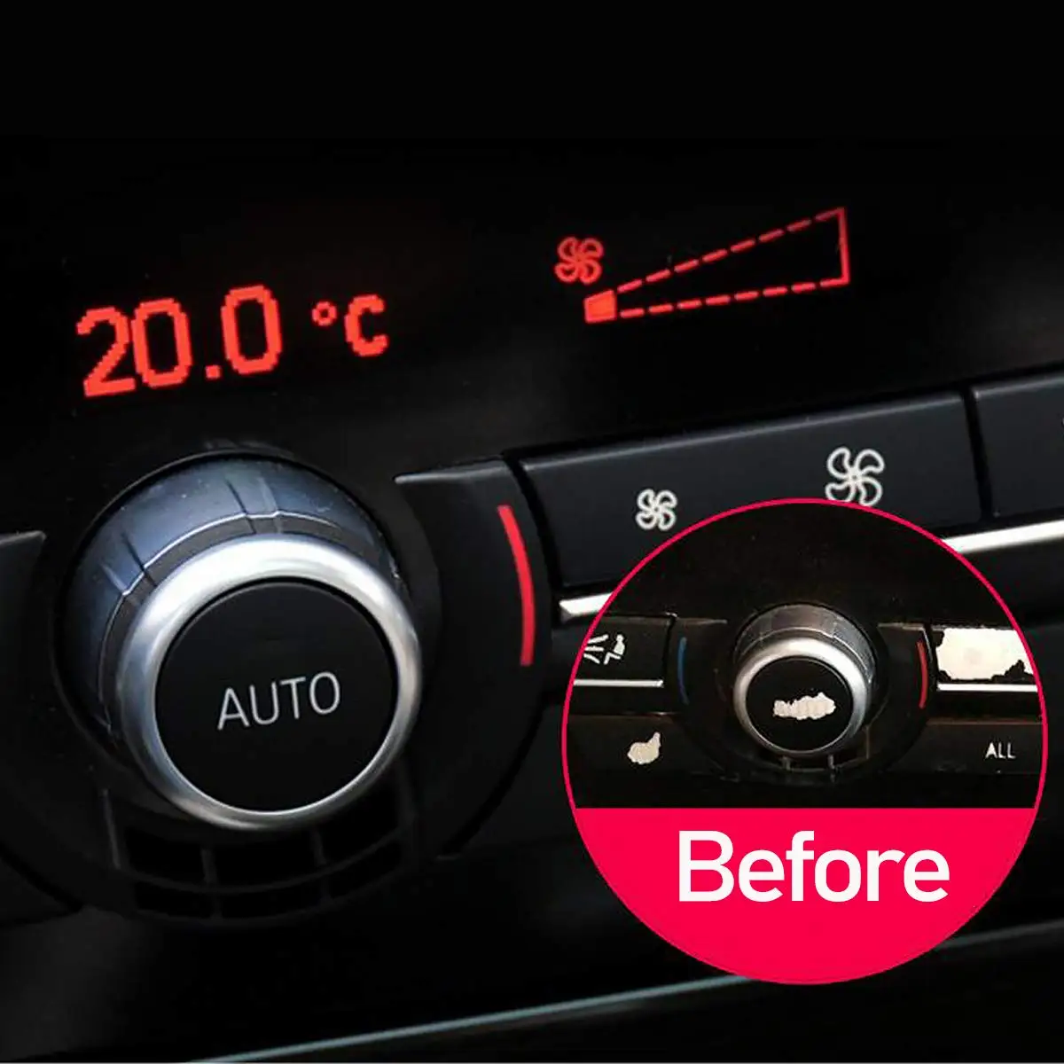 Rear Air Conditioning Temperature Adjustment Heat Control Switch AC Rotary Knob for BMW 5 6 7 Series F10 F06 F12 F07 F01 F02