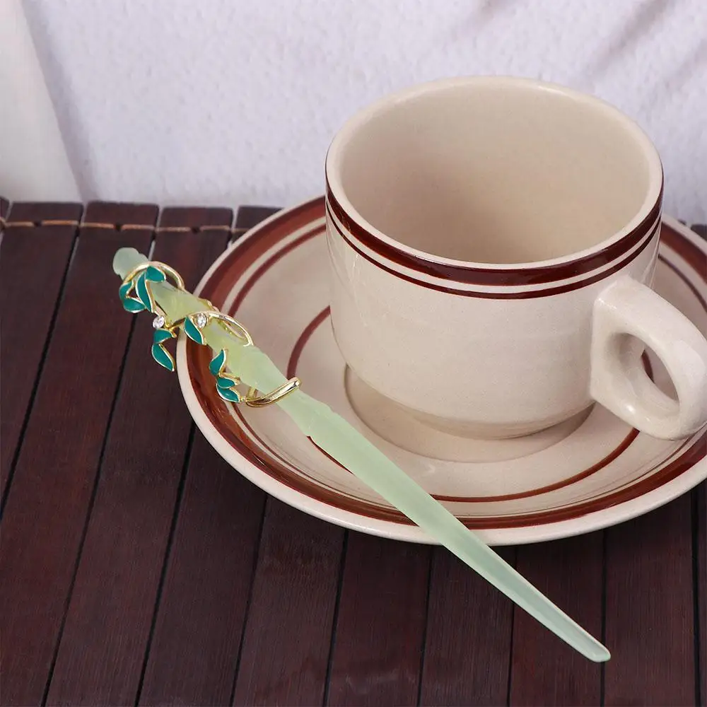 

Braided Hairpins For Girls New Headwear Leaf Crystal Women Hanfu Hairpins Chinese Hair Fork Korean Hair Clip Bamboo Hair Sticks