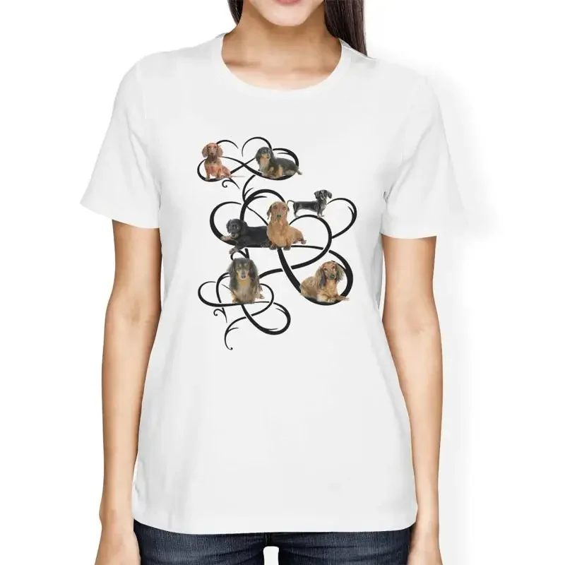 1T T Shirt Womens Loose Fit Dachshund Medley