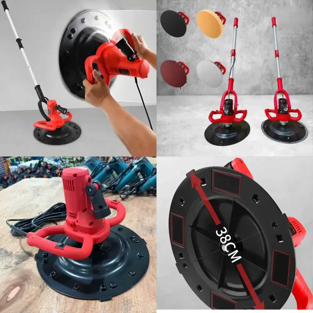 

Voltage Plaster Smoothing Machine Diameter 38cm Portable Plaster Machine Electric Hand-Held Wall Leveling Rendering Machine