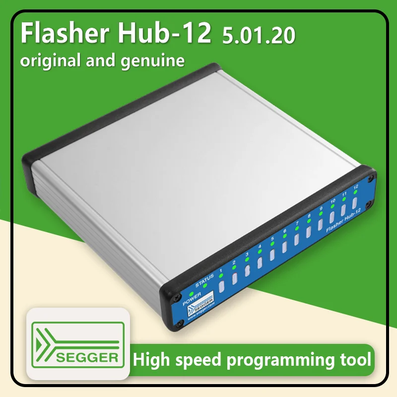 Flasher Hub-12 5.01.20 High-efficiency and high-speed 12 way compact programming SEGGER original and genuine