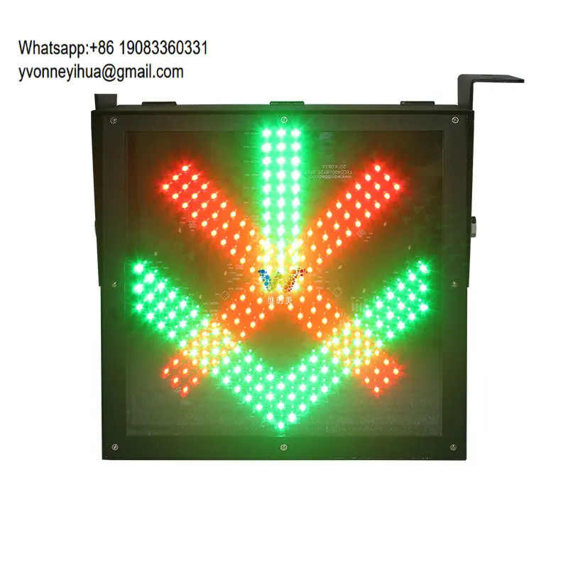 

Road Safety 600mm LED Traffic Signal Light Toll Station Tunnel Lane Use Controller Sign