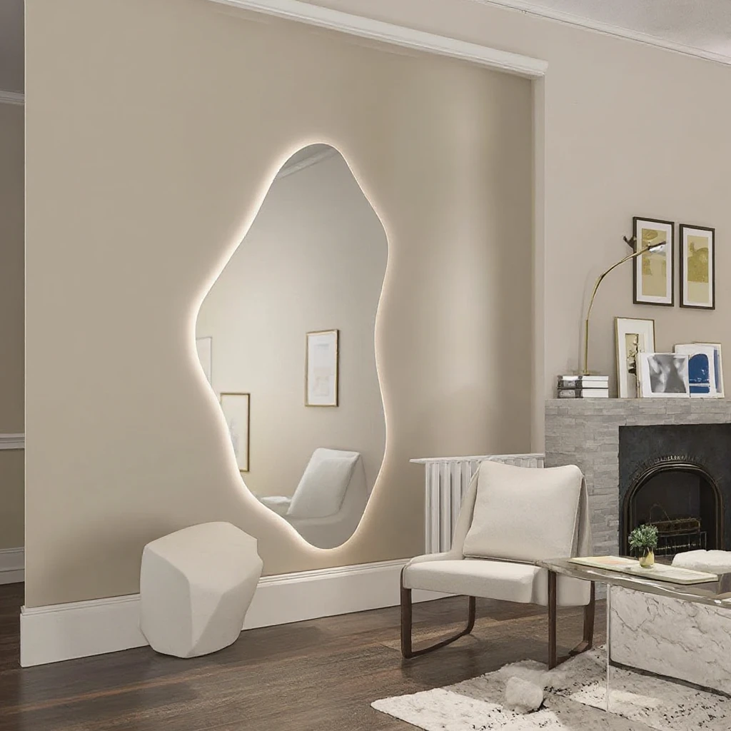Irregular Touch LED Bathroom Backlit Vanity