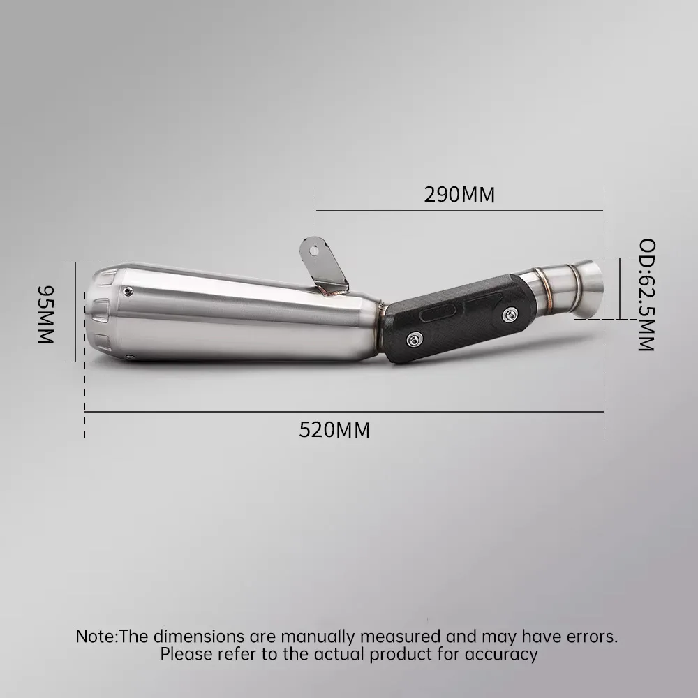 Slip on motorcycle exhaust system link pipe with muffler High Performance for duke790 duke890 duke890r 2018-2025