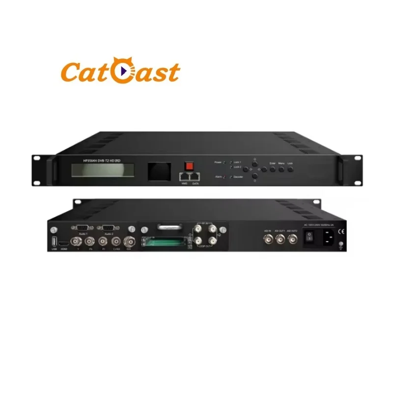 Digital Cable TV Broadcasting Decoder MPEG2 H.264 IP IRD With CAM CI HD DVBT Video Decoder