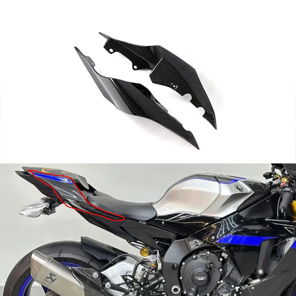 2025 For YAMAHA YZF-R1 R1 R1M 2020 2021 2022 2023 2024 3K Carbon Fiber Rear Seat Side Panels Fairing Motorcycle Accessories Moto