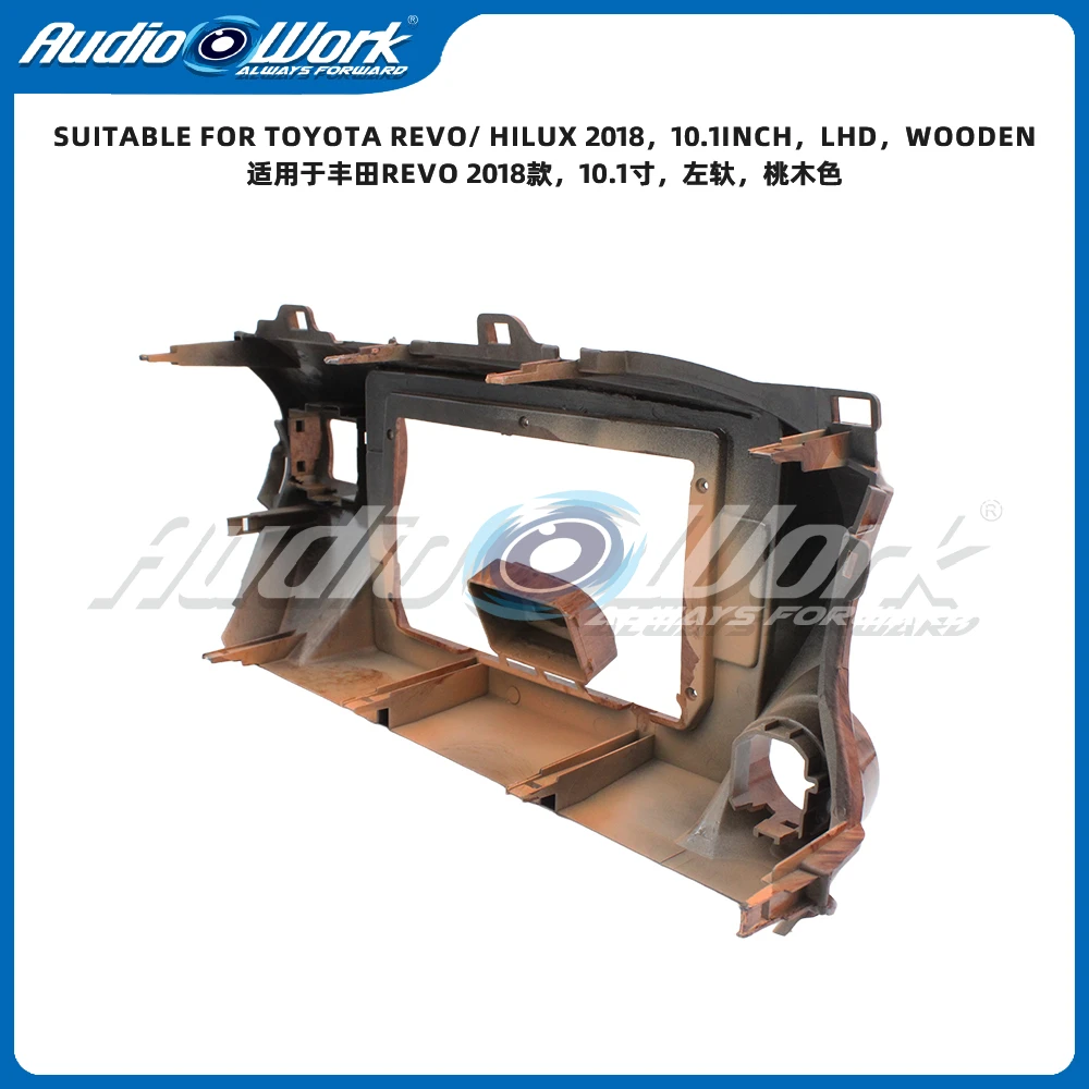 10 بوصة راديو السيارة MP5 مشغل ديفيدي 2 DIN إطار راديو وكابل Fascias محول أندرويد داش لوحة عدة لتويوتا ريفو/هايلكس 2018 #3