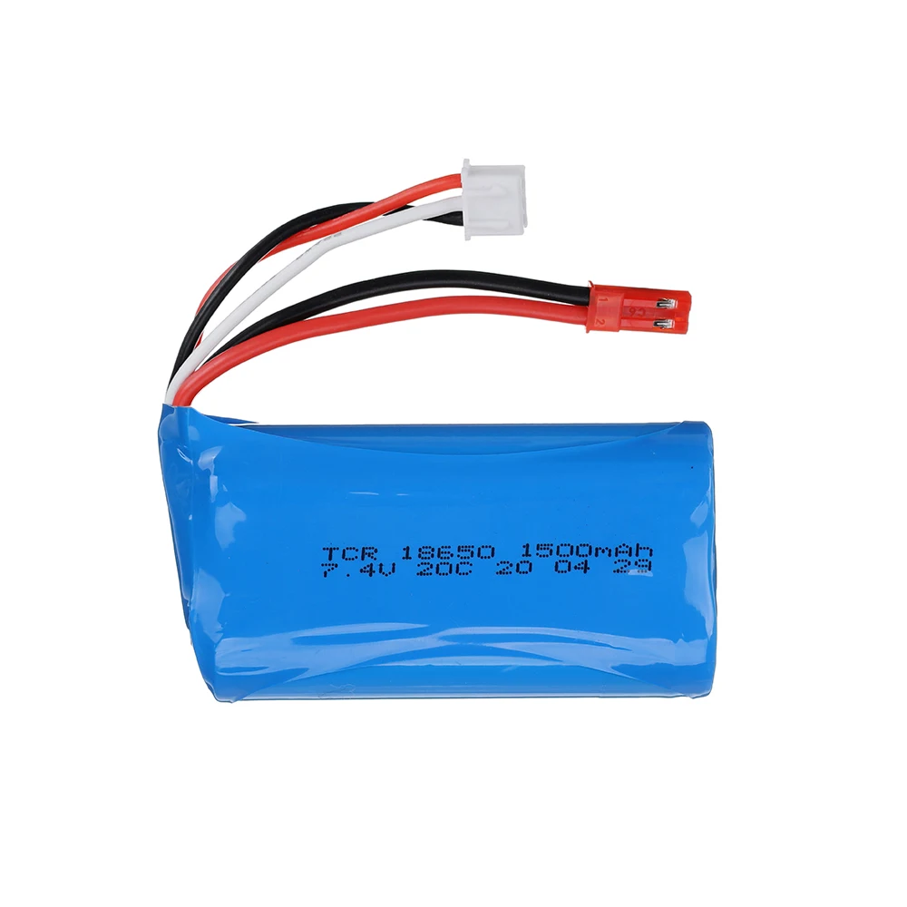 7.4V 1500mAh bateria Lipo dla UD1601 UD1602 SG1603 SG1604 7.4V 18650 bateria z wtyczka JST dla Rc łodzie zbiorniki samochodowe drony części