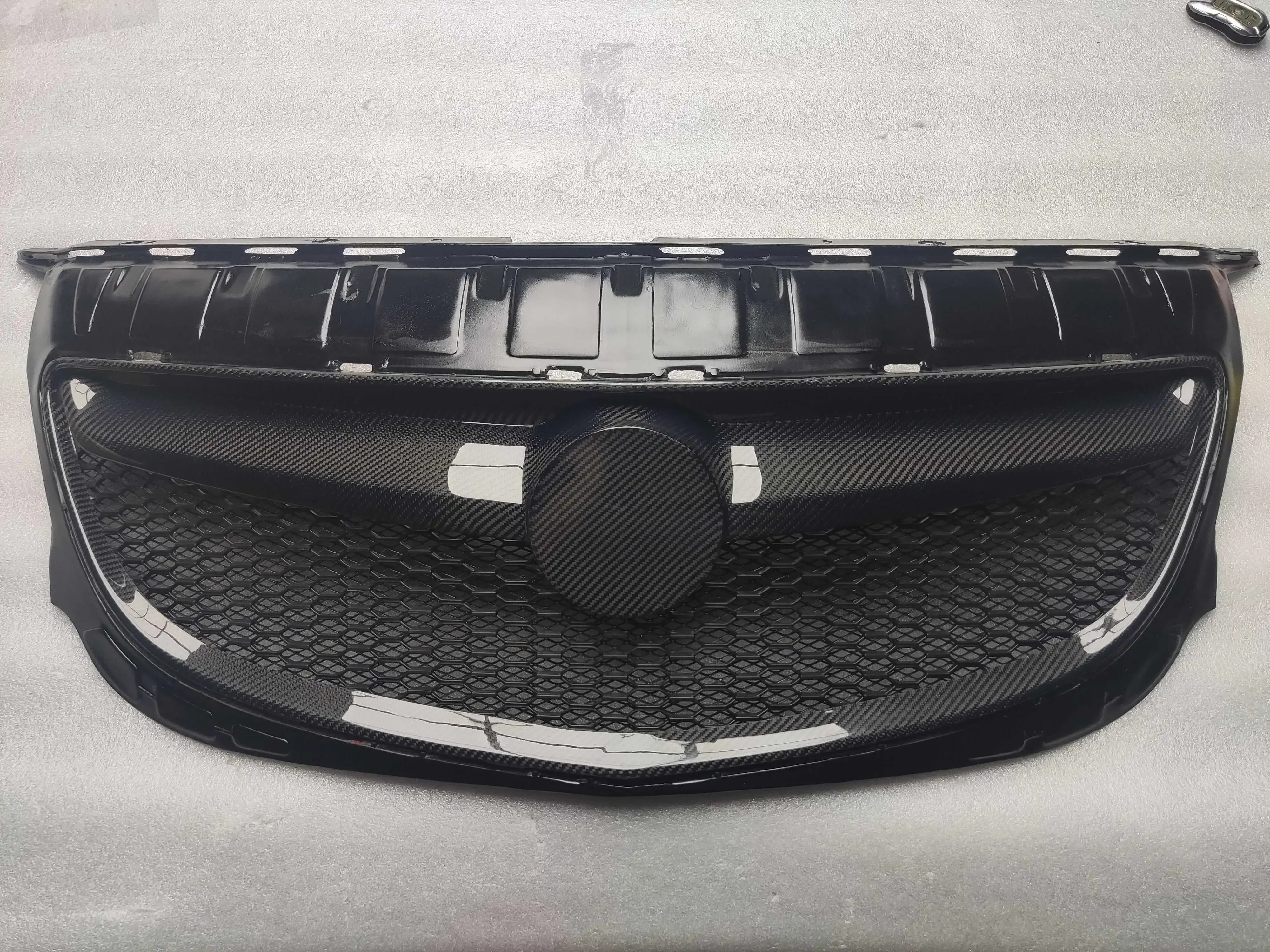 Carbon Fiber Mesh Grille Front Bumper For Buick New Regal GS 2009-2016 Opel Insignia Vauxhall Car Accessories Body Kits Trim