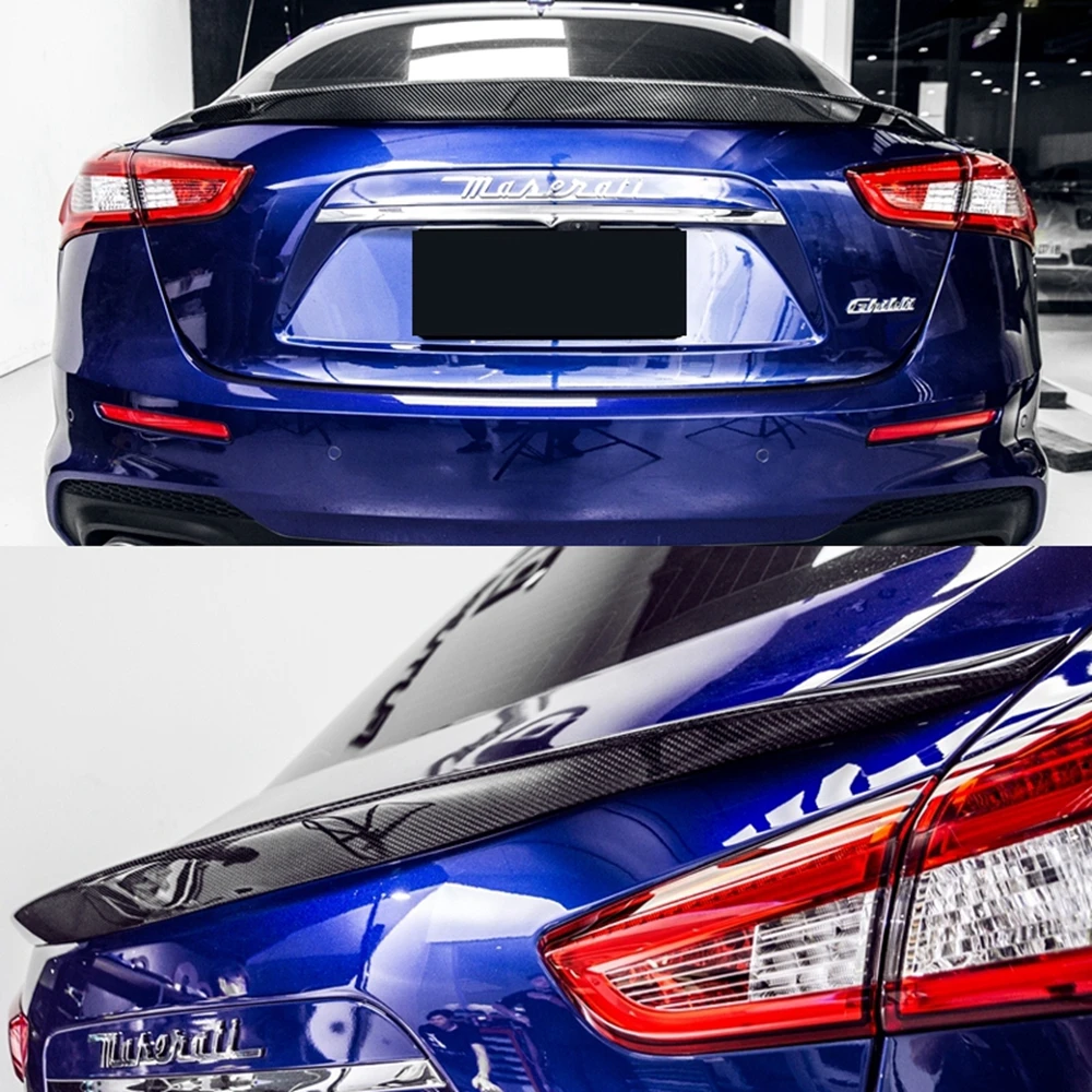 

FOR Maserati Ghibli NT Style Carbon fiber Rear Spoiler Trunk wing 2013-2022 FRP Forged carbon