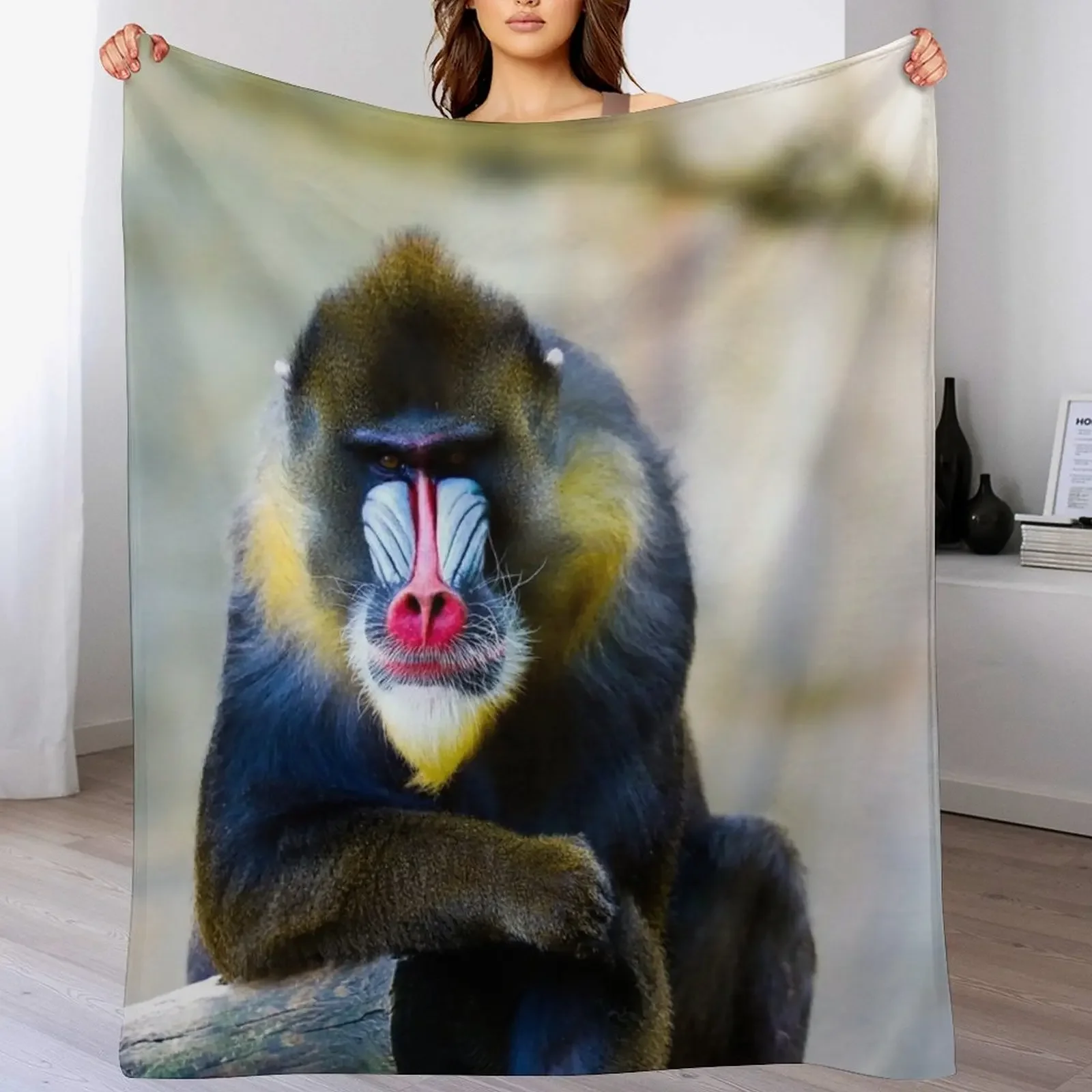 

Mandrill Throw Blanket Blankets For Bed Sofa Quilt Soft Beds Retros Blankets