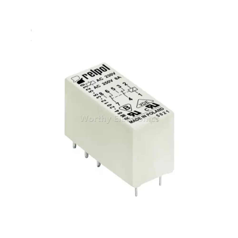 Frete Grátis 10 PÇS/LOTE 12VDC 8A 8PIN Relé RM84-2012-35-1012