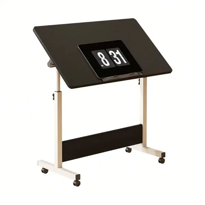 

Small Standing Desk on Wheels – Compact Sit-Stand Computer Table for Home Office