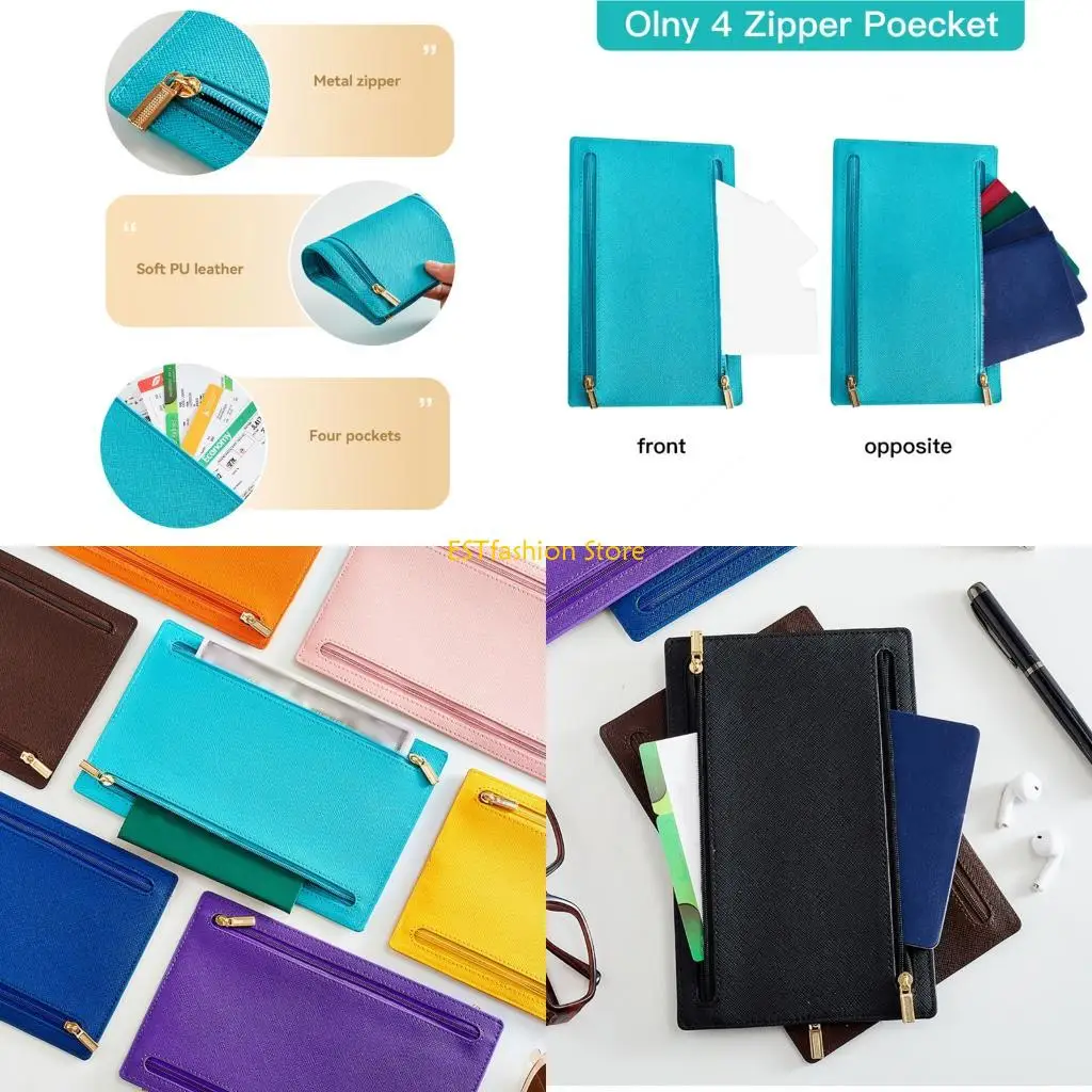 

Модная обложка для паспорта Y5GC со специальными отделениями для билетов и валютных карт