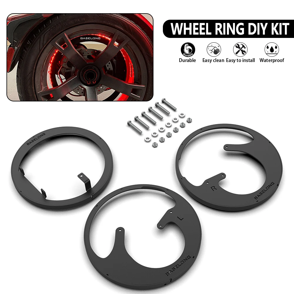 

Motorcycle Parts Rear Brake Disc Guard Cover Protector Wheel Ring DIY Kit For Can-Am Ryker All Models 2019 2020 2021 2022 2023