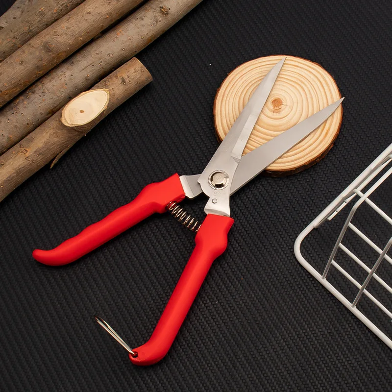 Stainless Steel Pruning Shears Labor-saving Fruit-picking Shears Branch Shears Flower Potted Plants Garden Tools