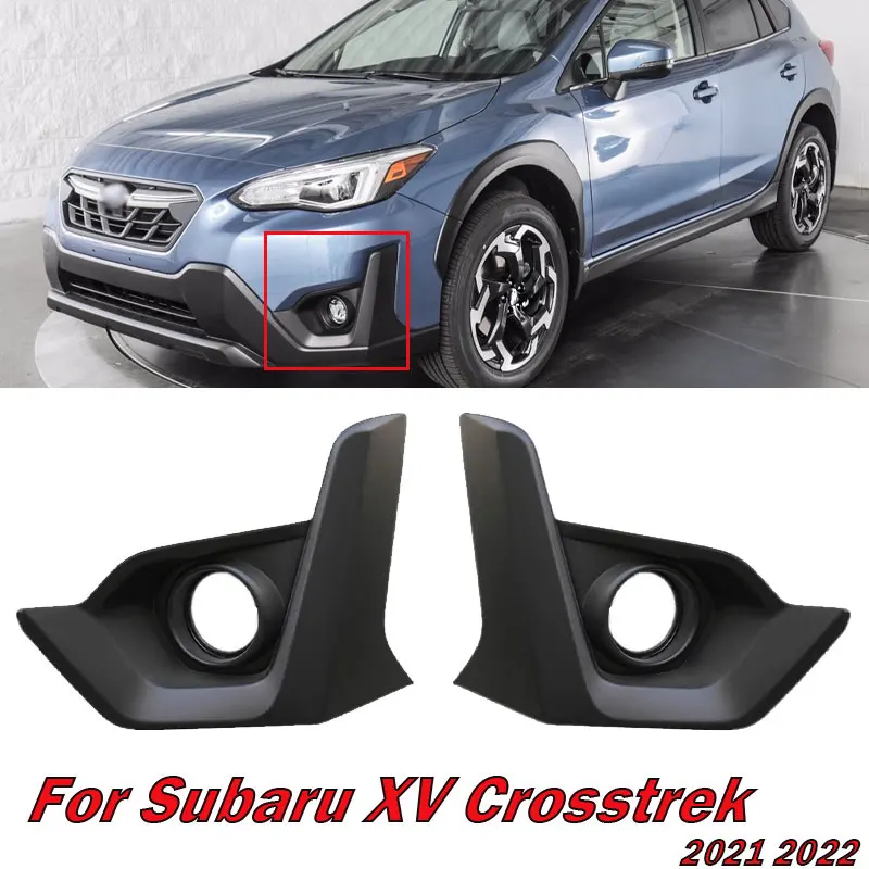 Auto Fog Lamp Cover Grill Bezel For Subaru XV Crosstrek 2021 2022 Headlight Front Bumper Fog Light Cover Trim Car Accessories