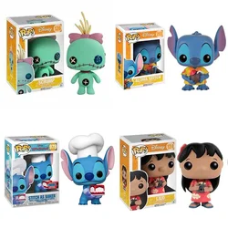 Funko POP LILO124 ALOHA STITCH 203# Scrump 126# Elvis Stitch 127 Summer Stitch 636# Stitch 159# Vinyl PVC Figure Toys Child Gift