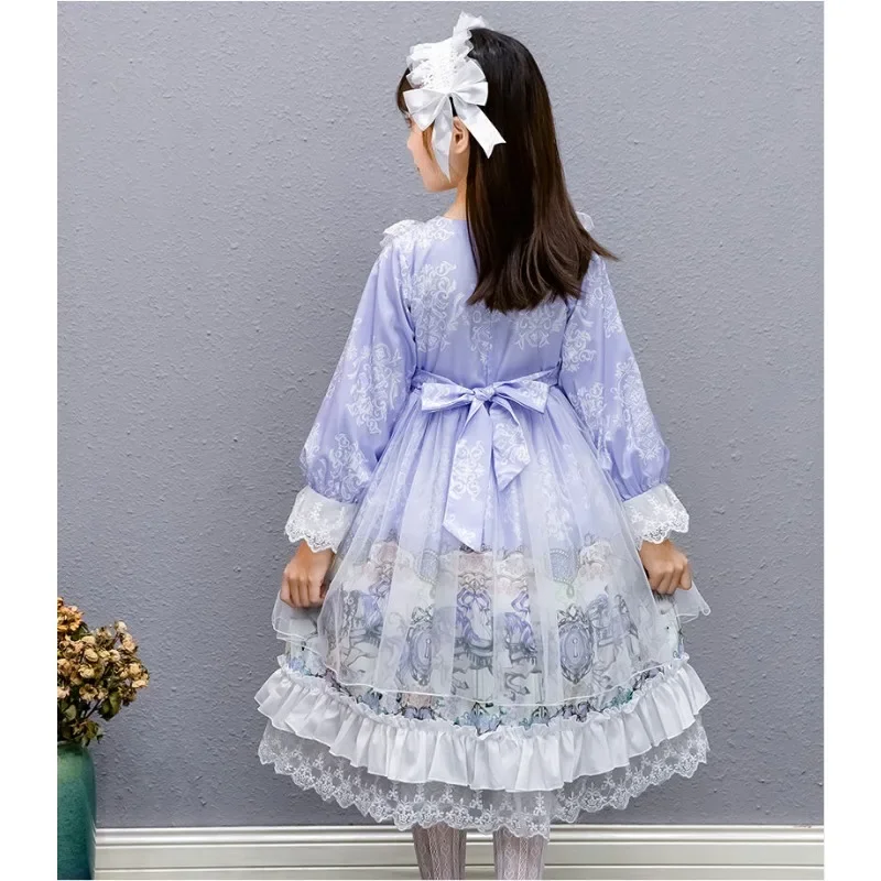 فستان الأميرة لوليتا للفتيات ، فستان خيالي ، عيد الهالوين ، حفل الكرنفال ، التانغو ، الكرة ، تأثيري ، هدايا عيد الميلاد