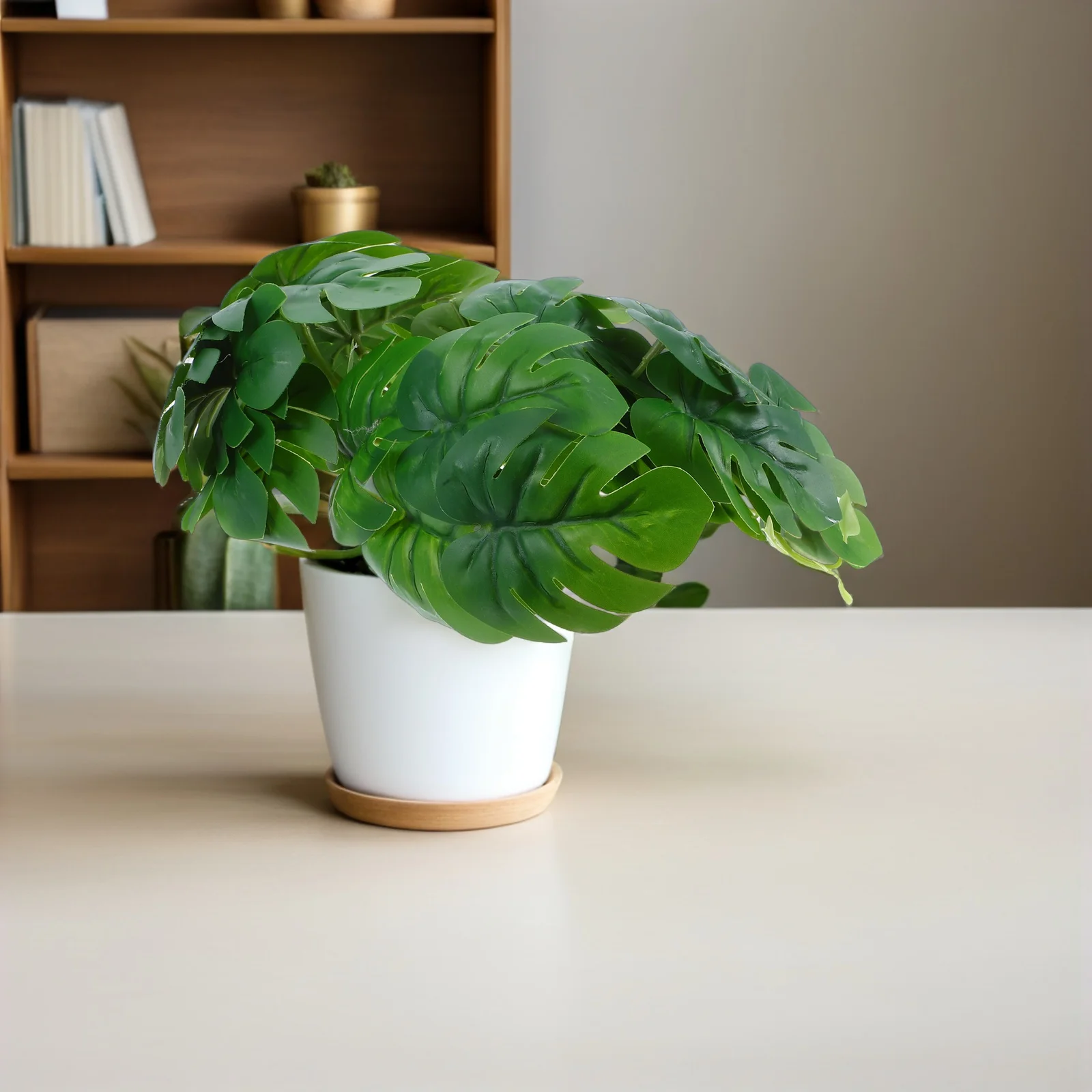 

2pcs Artificial Plant Decoration Fake Vines Wall Leaves Indoor Hanging Lightweight Realistic Faux Plants for Home Office Decor