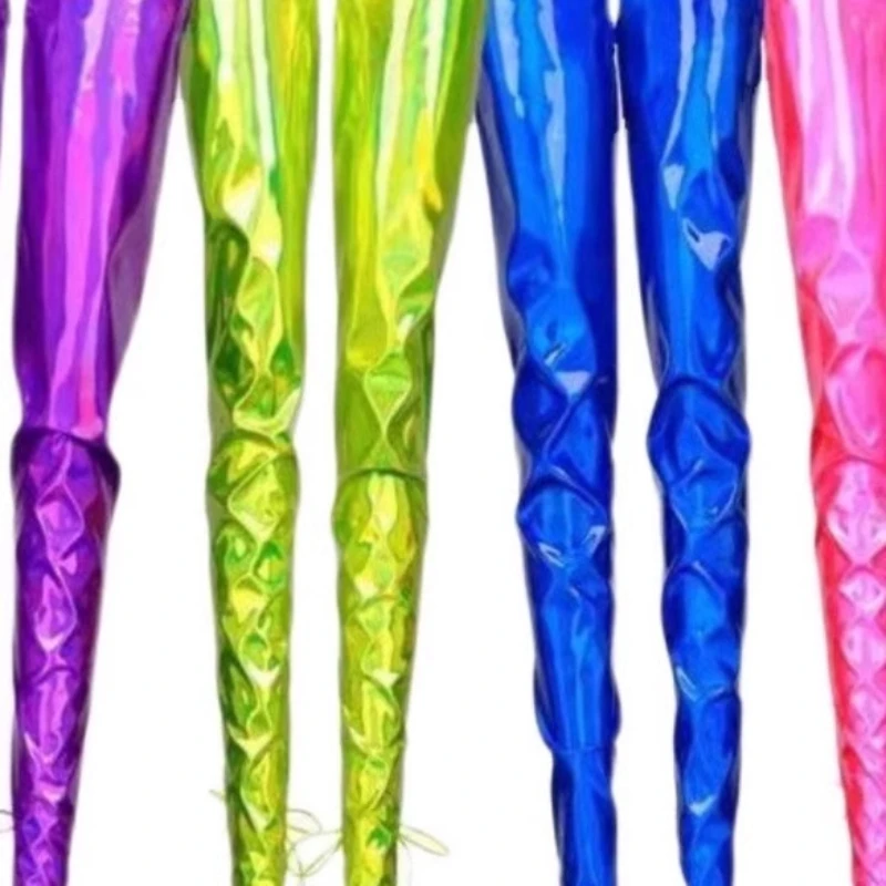 

Роскошный лазерный красочный комплект ботинок Liveshow, певица, танцовщица, флуоресцентные аксессуары выше колена, имитация кожи, DJ, сценическое выступление