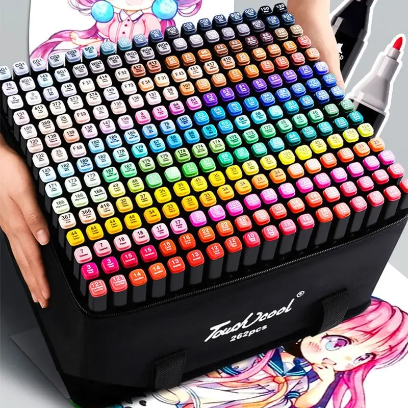 12-80 Cores Desenho Esboço Conjunto de Marcadores Oleosa Arte Com Base Álcool Marcador Caneta Para Colorir Manga Estudante Artista Suprimentos 12-80 Cores Desenho Esboço Conjunto de Marcadores Oleosa Arte Com Base Álcool Marcador Caneta Para Colorir Manga Estudante Artista Suprimentos