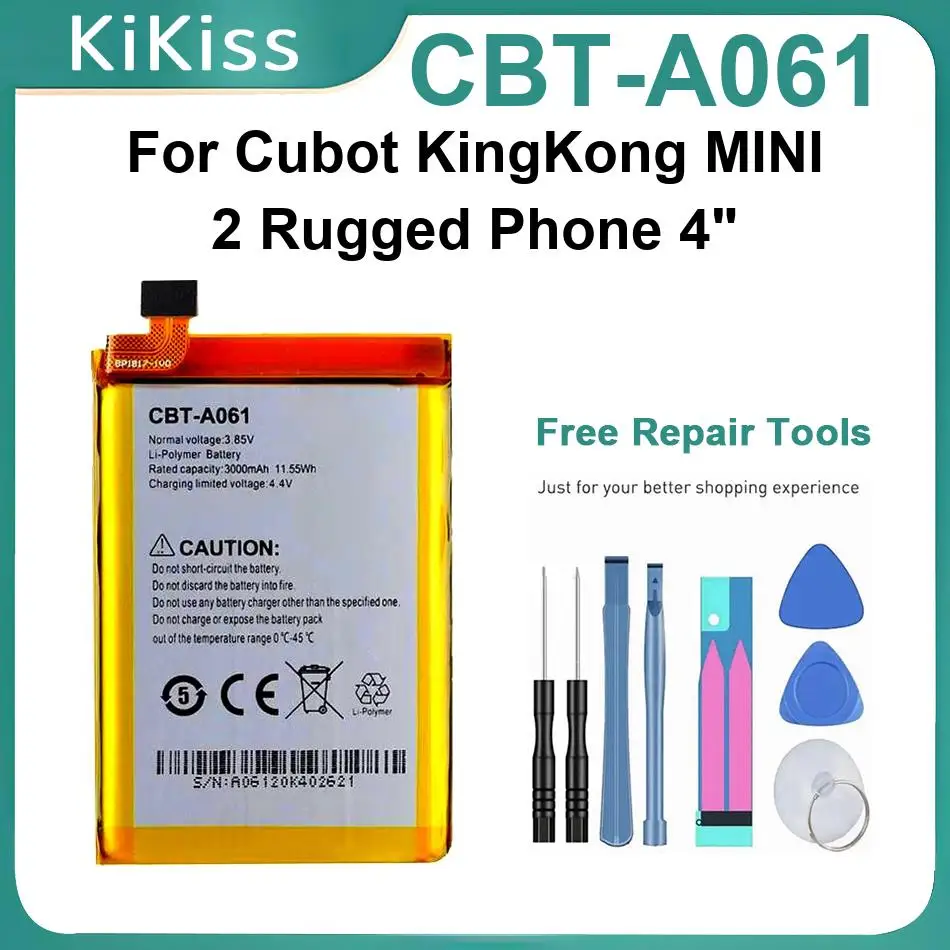 

Литий-ионные полимерные аккумуляторы CBT-A061 для защищенного телефона Cubot Kingkong MINI 2 4 дюйма
