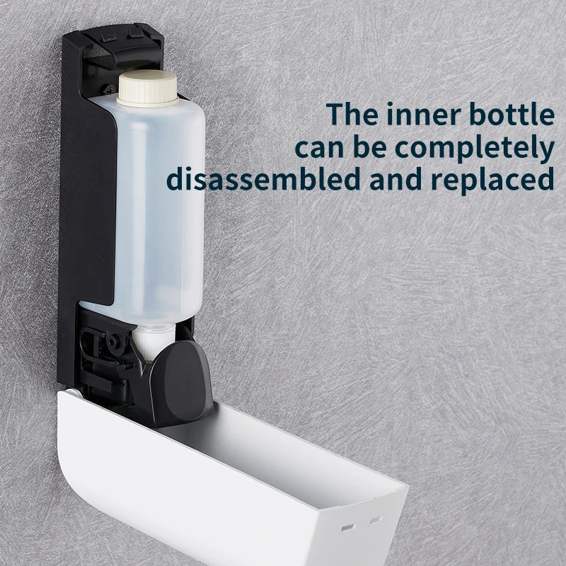 350 ml wandgemonteerde douchekop Zeepkop Douchegel wasmiddeldispenser Badaccessoires Zeeppomp warmte