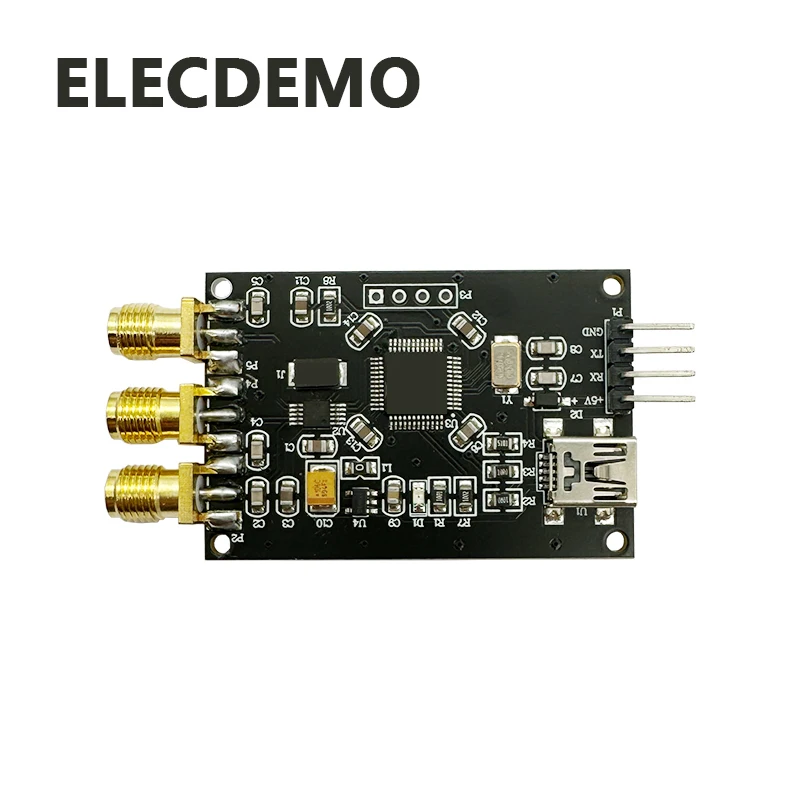 Square Wave Generator Module 3CH 8K-100MHz High Precision 12-Bit Resolution Adjustable Frequency Signal Clock Source TTL Output