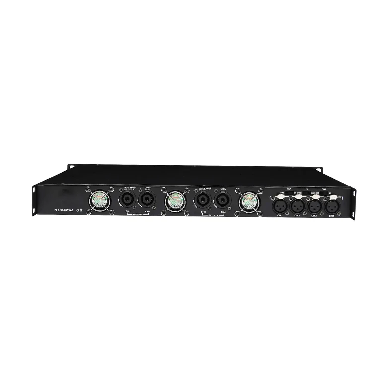 Professional Power Southeast Asia 1000w Watt Class d 1U 4 Four Channel 4ch Speaker Box Plate Tube Amplifier Kit