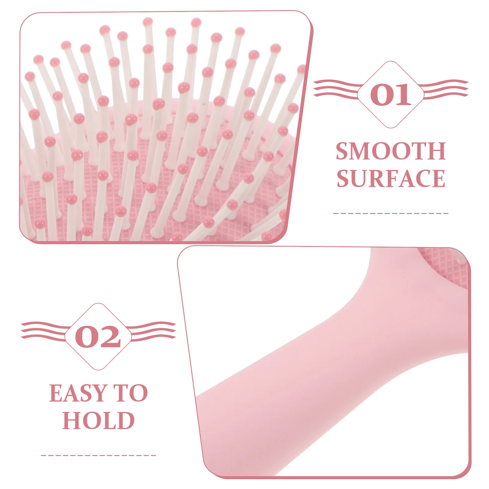 1pc Cartoon Detangling Hair Brush for Thin Hair Styling Comb Women Tool Lightweight Shaping Brush