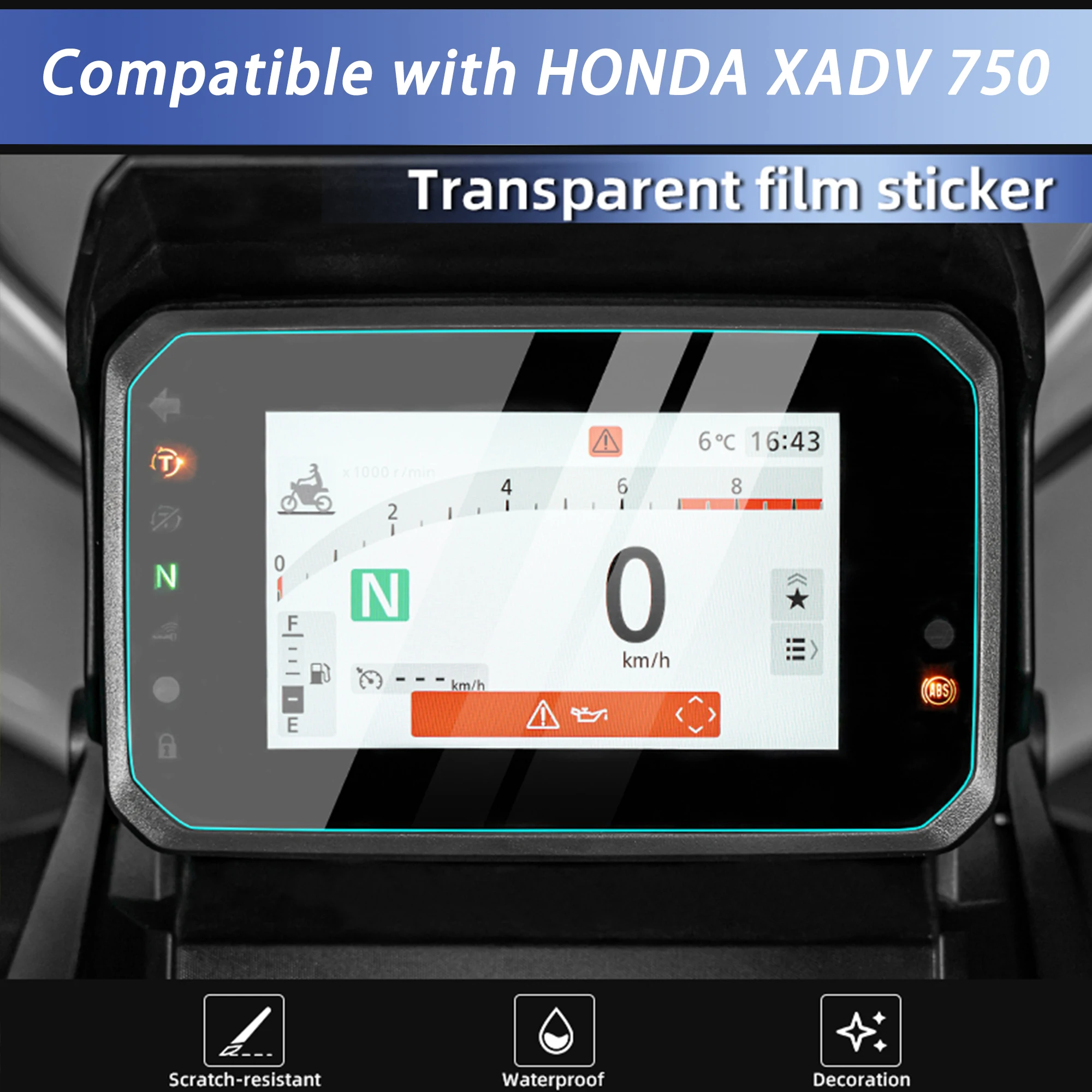 Compatible with HONDA X‑ADV750 Motorcycle Instrument Headlight Taillight Protective Film Scratch‑Resistant Protection Modificati 6