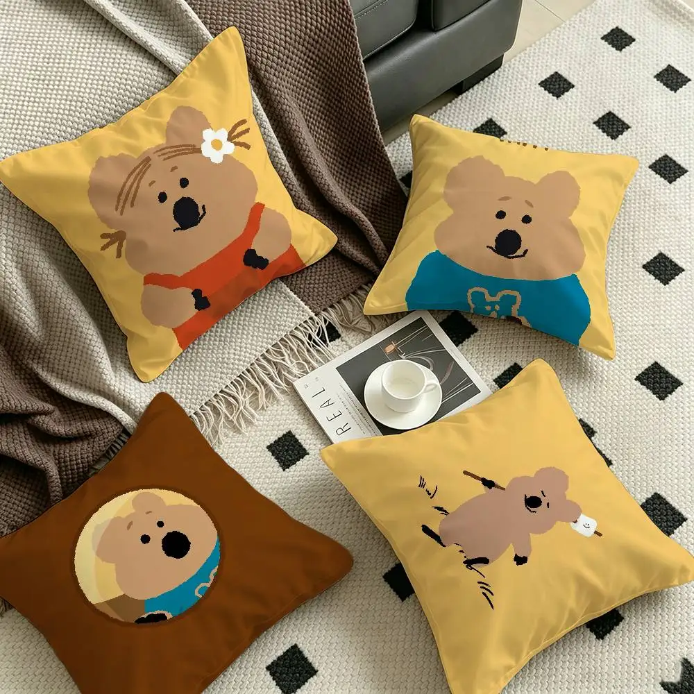 Q-Quokka Pillowcases Home Bedding Decorative Pillow Cover Wedding Super Soft Pillow Case