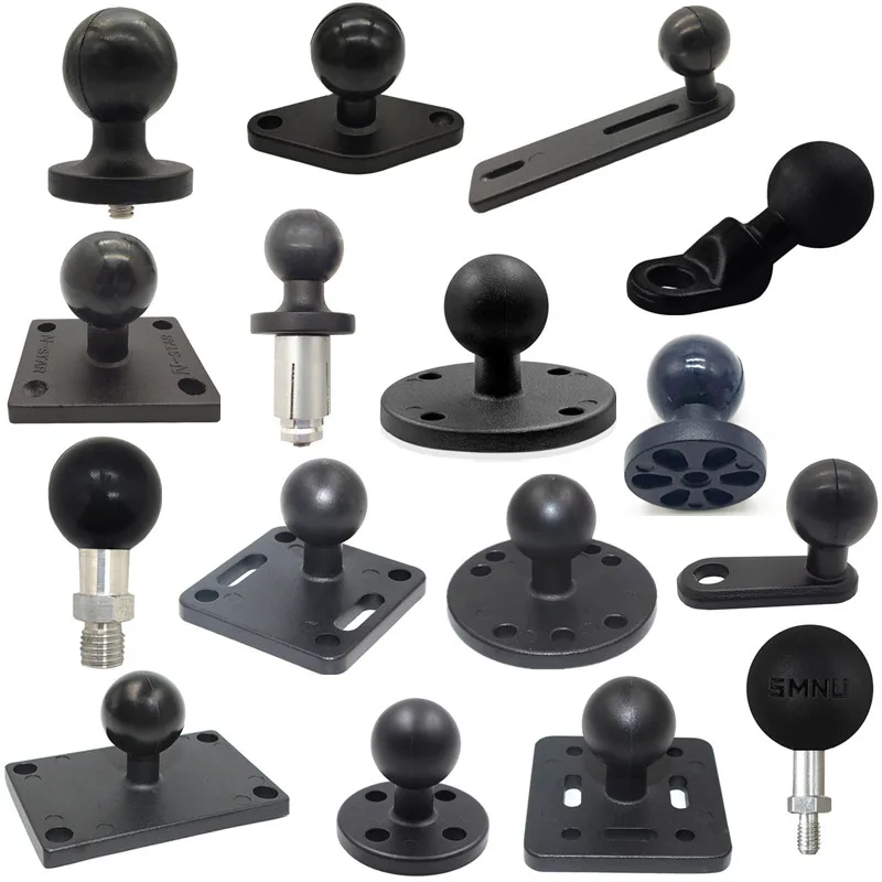 Support de Base de moto à rotule de 1 pouce, pour Garmin DSLR Gopro Xiaomi pour téléphone GPS, support Ram Garmin Zumo/TomTom