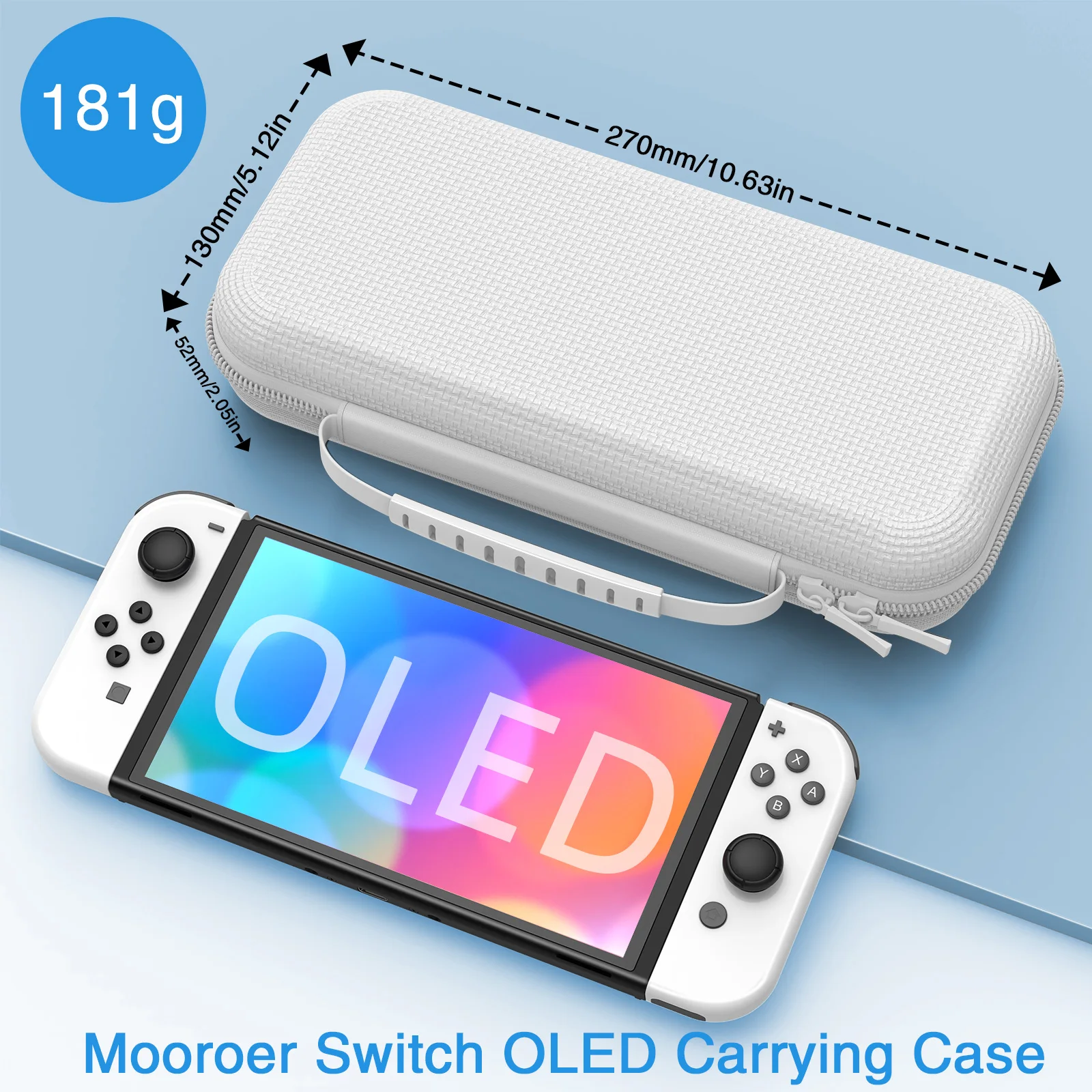 Mooroer Portable Case Nintend Switch OLED Waterproof Hard Protective Storage Bag for Nitendo Switch Console & Game Accessories