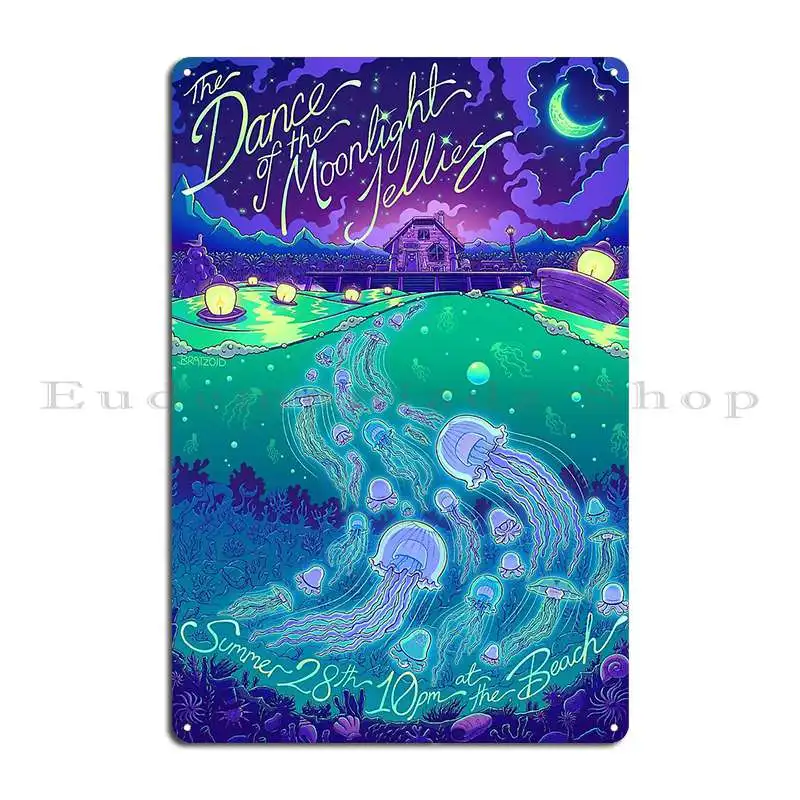 Stardew Valley Dance Of The Moonlight gelatine Metal Sign Garage crea personalizzato soggiorno Bar Tin Sign Poster