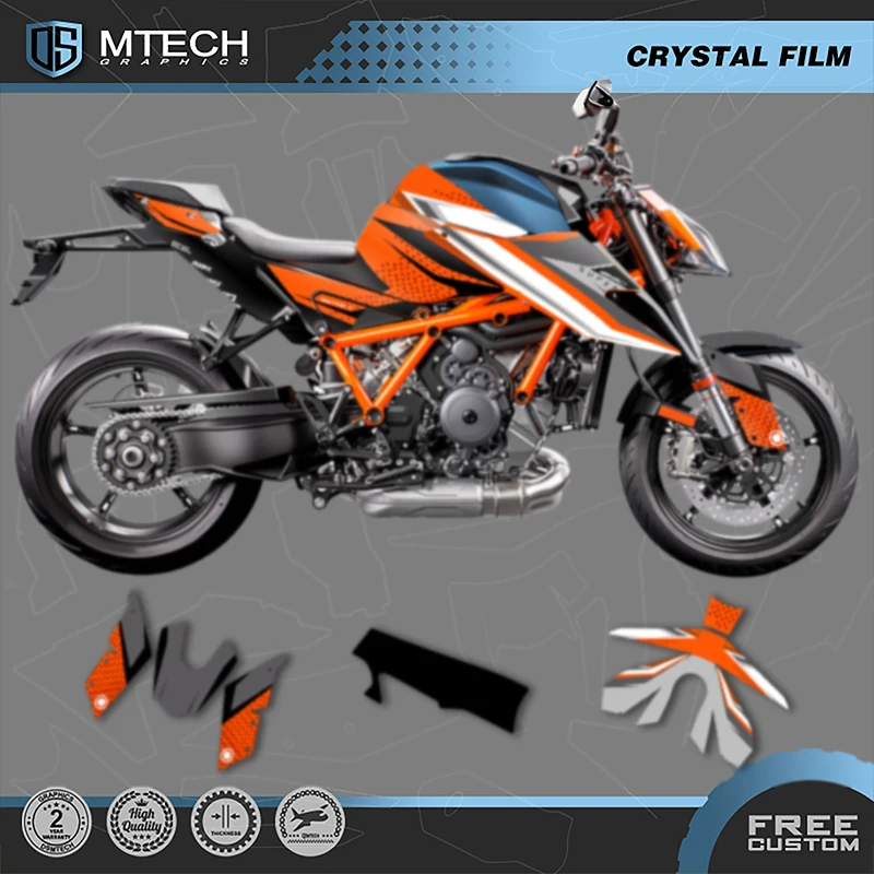 

DSMTECH Custom Motorcycle Graphics For KTM 2020 2021 2022 Super DUKE 1290 S R Decals Stickers Kits 003