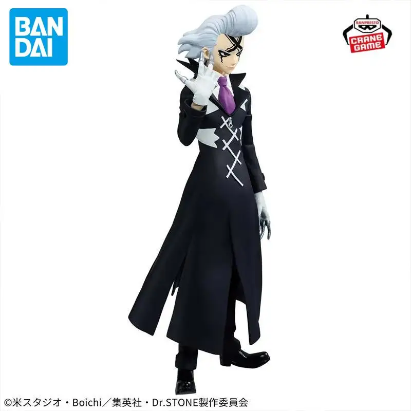 الأصلي بانداي بانبريستو Dr.STONE الشكل من عالم الحجر جديد وغير مفتوح 18 سنتيمتر أنيمي تمثال مجموعات حقيقية لعبة مجسمة هدية